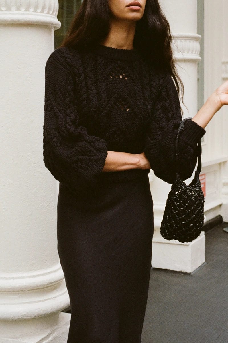 Alanna Knit Jumper Black - Faithfull the Brand Alanna Knit Jumper Black - Faithfull the Brand