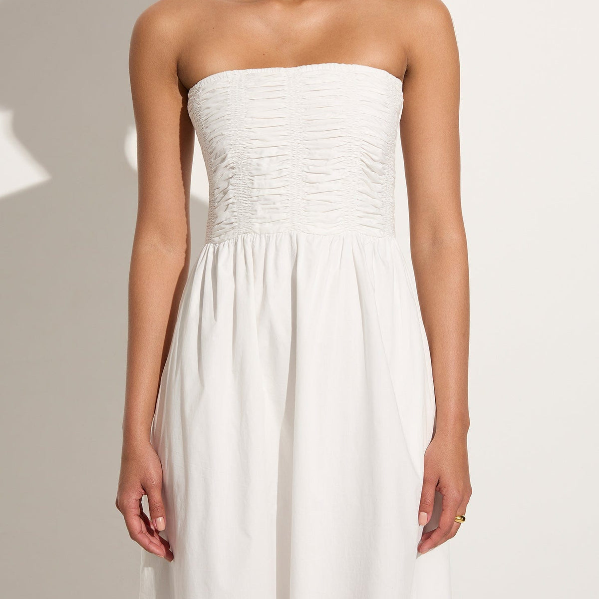 faithfull the brand dominquez midi dress Dominquez Midi Dress White