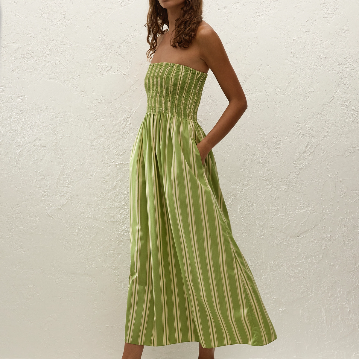 Jamie Midi Dress Ombre Stripe Juniper, XXL / Ombre Stripe JUNIPER