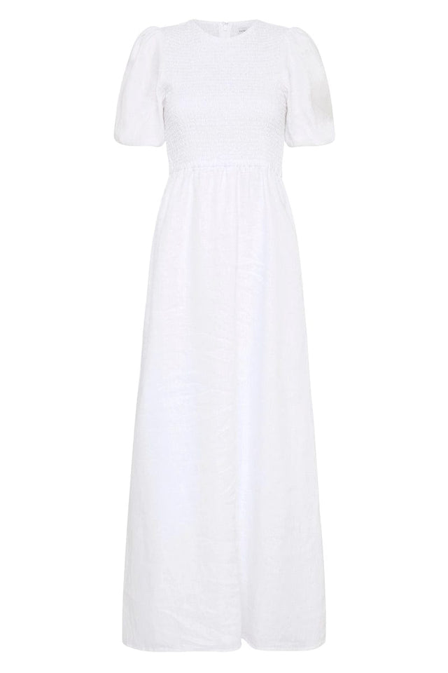 Gloria Midi Dress White
