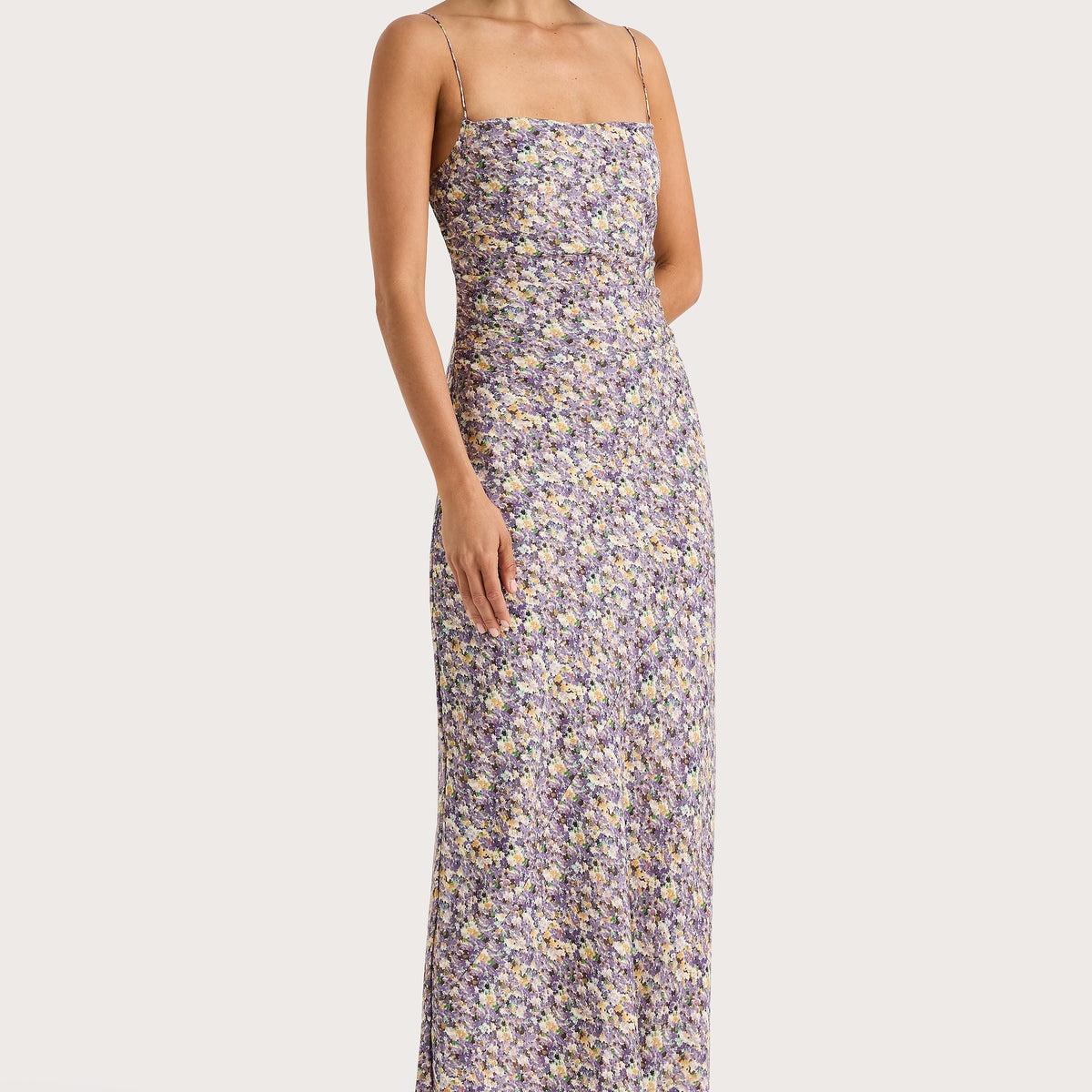 Clara Pink Floral Maxi Dress