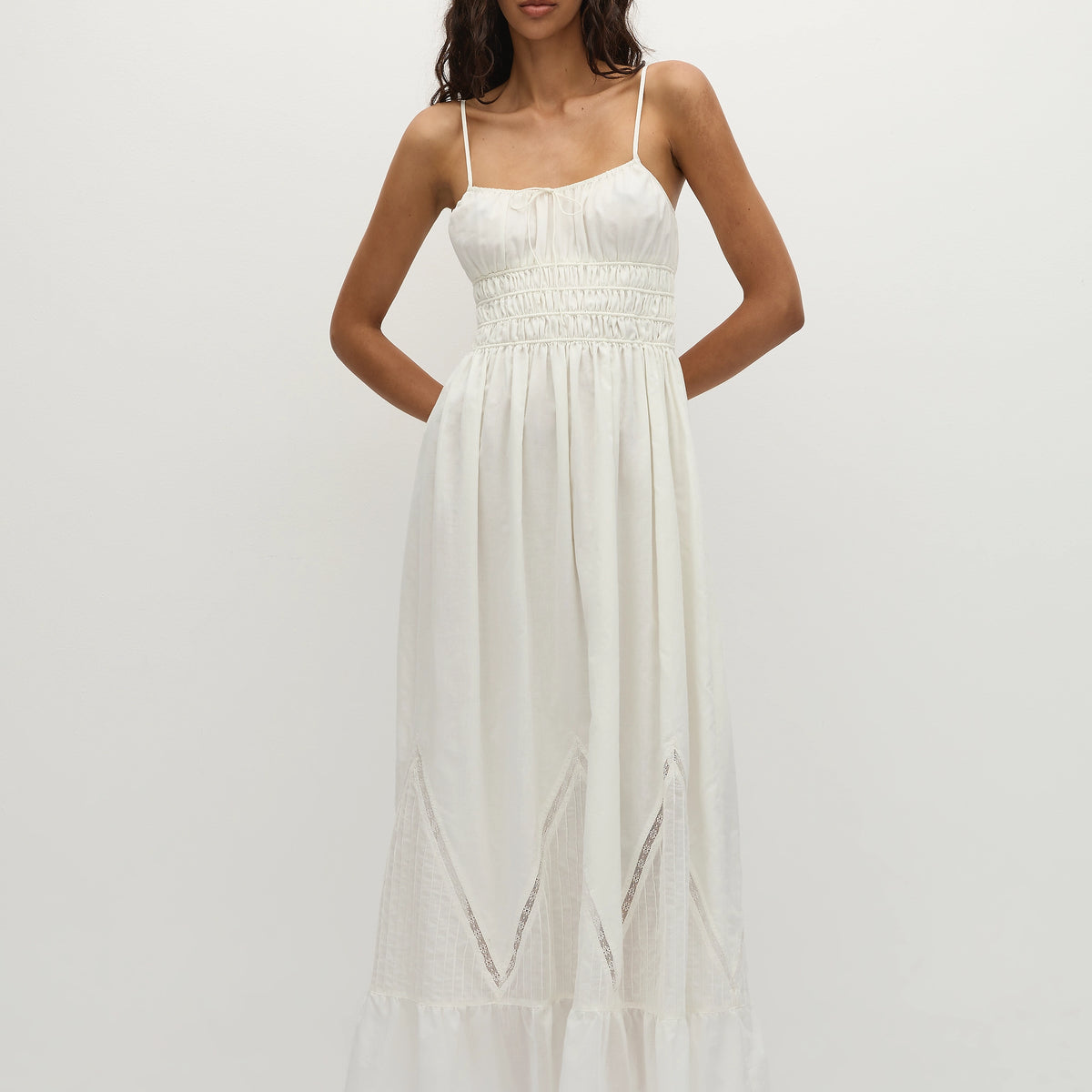 Meline Maxi Dress White - Faithfull the Brand INT