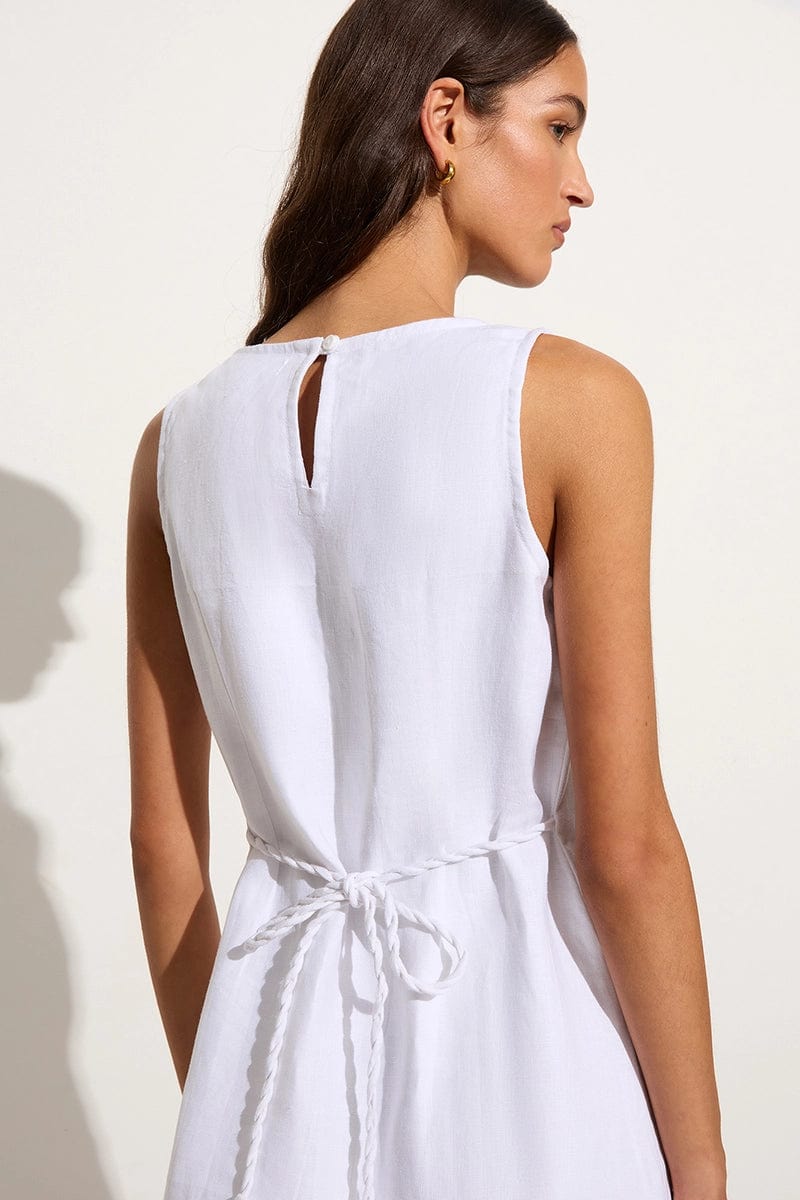 Faithfull The Brand Lui Mini Dress In White