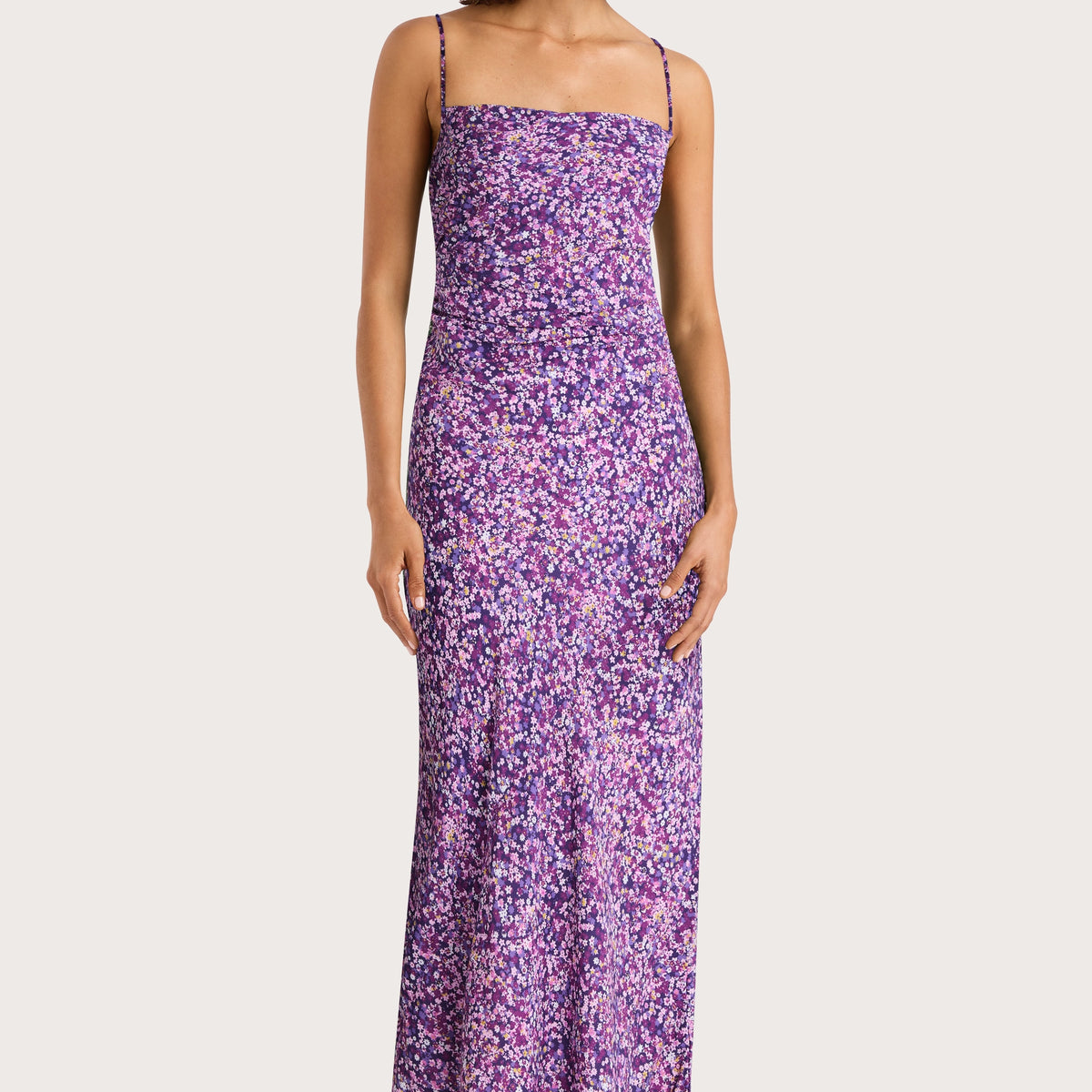 Rosas Midi Dress Meander Micro Purple