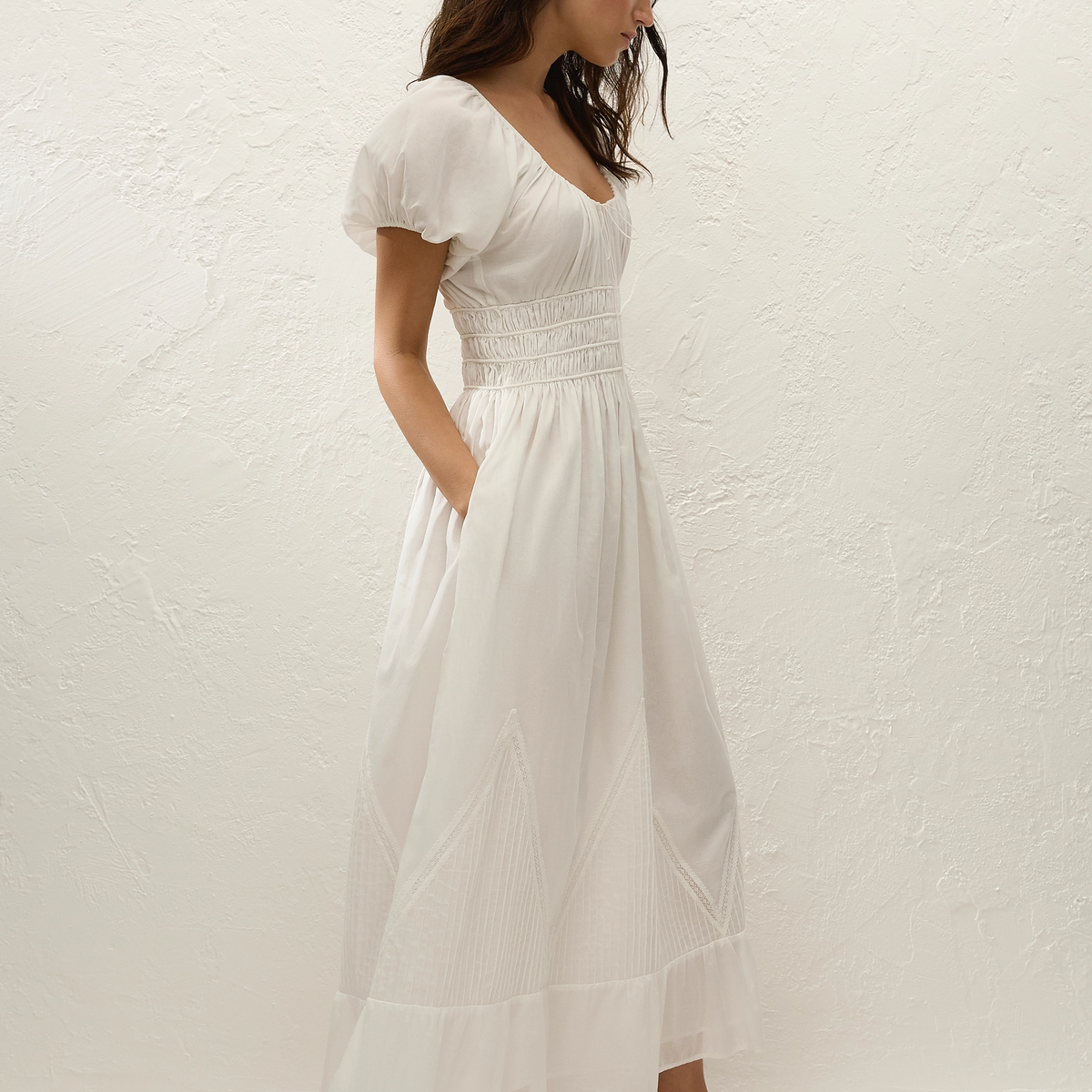 faithfull meadows midi dress Sunniva Midi Dress White