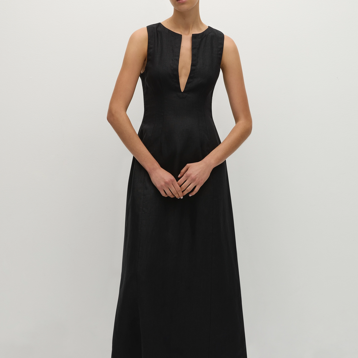 イマテリアル　midnight veil dressブラック Women's Short metallic dress with cowl neck | Black | Diesel
