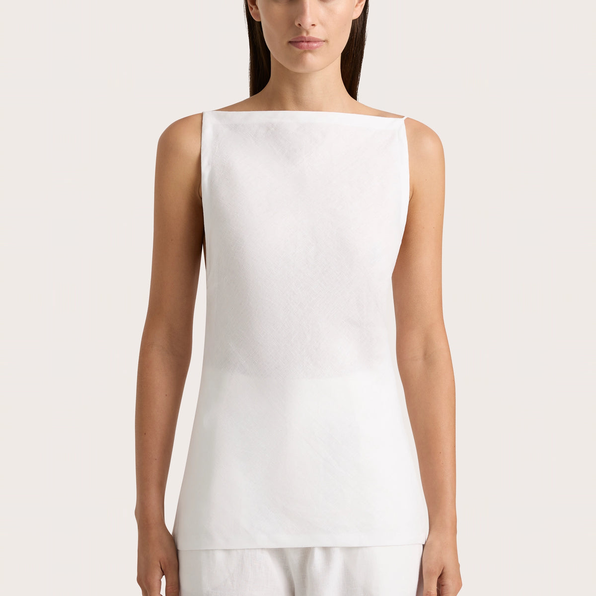 LTS Tall Women's White Crinkle Frill Top | Long Tall Sally