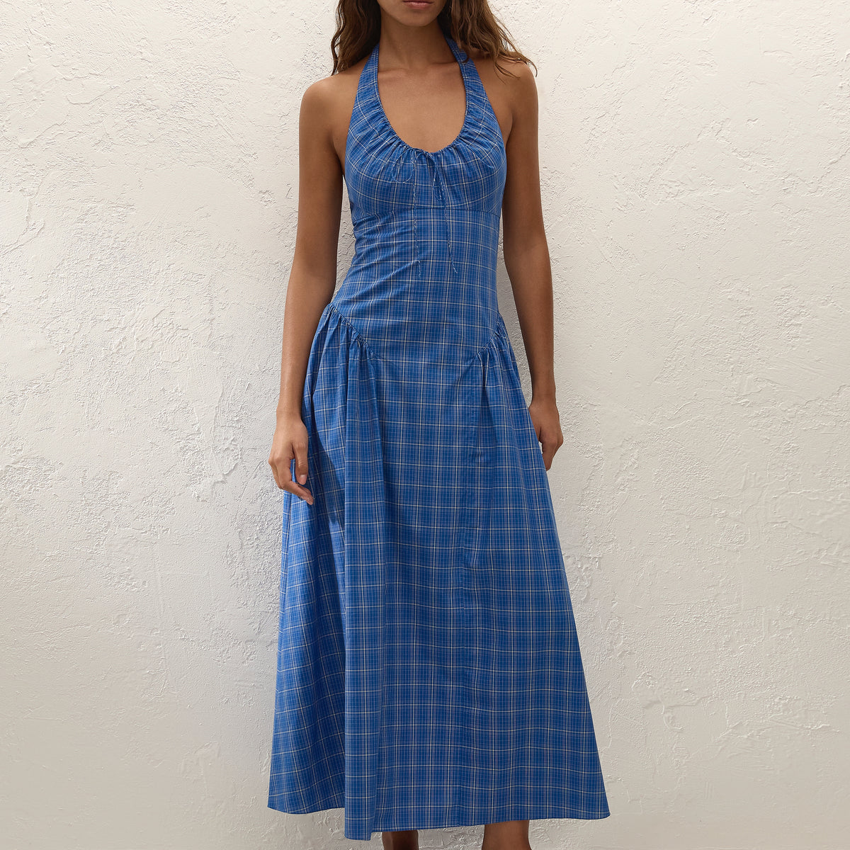 faithfull the brand blue dress Tae Midi Dress Blossom Blue