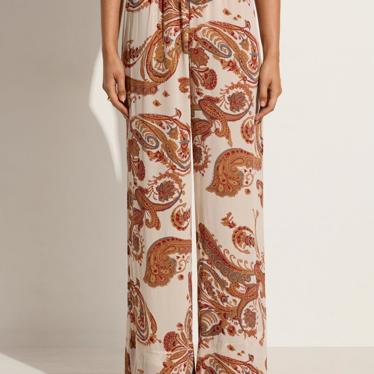 Paisley wide leg trousers online