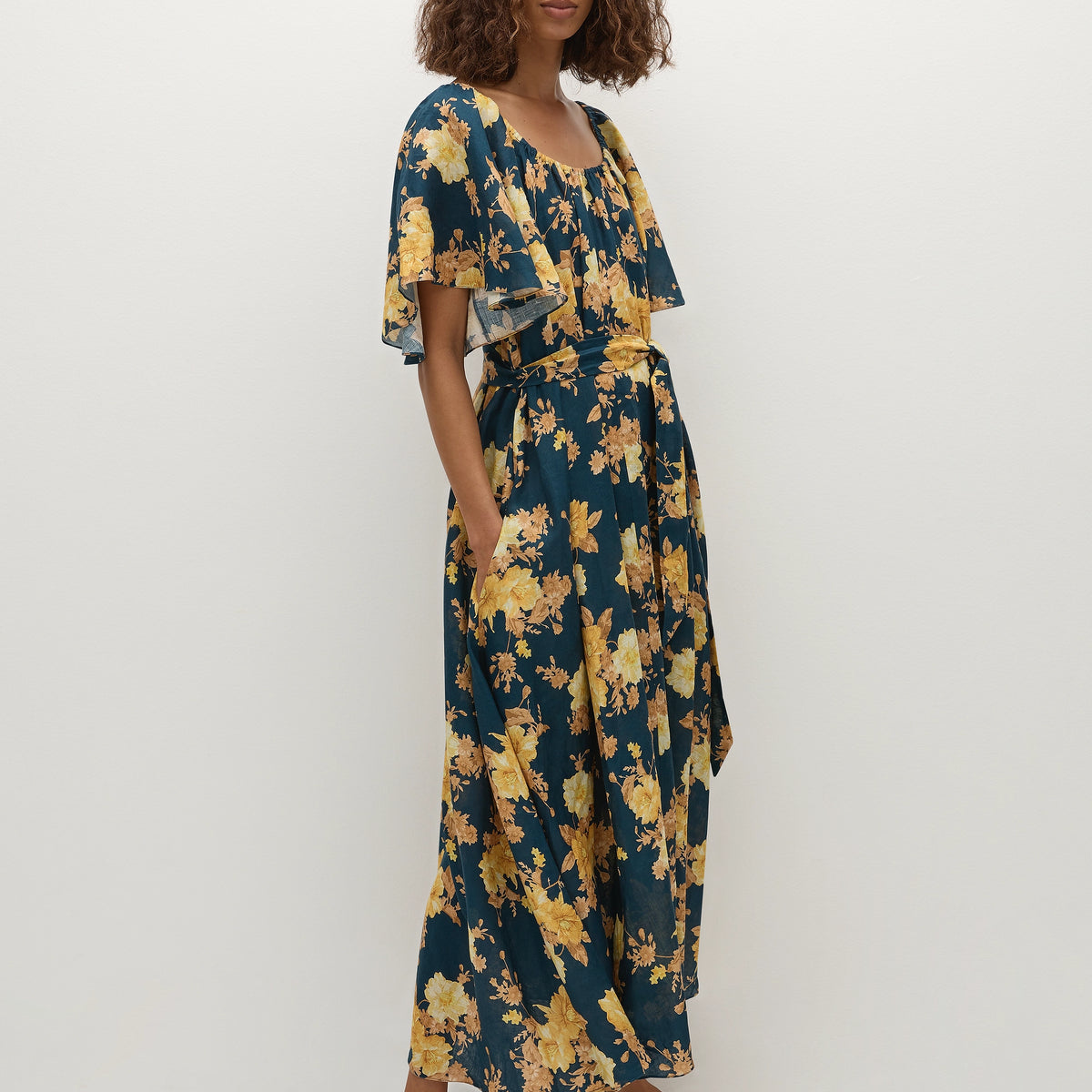 faithfull nora midi dress Belen Maxi Dress Nora Floral Navy