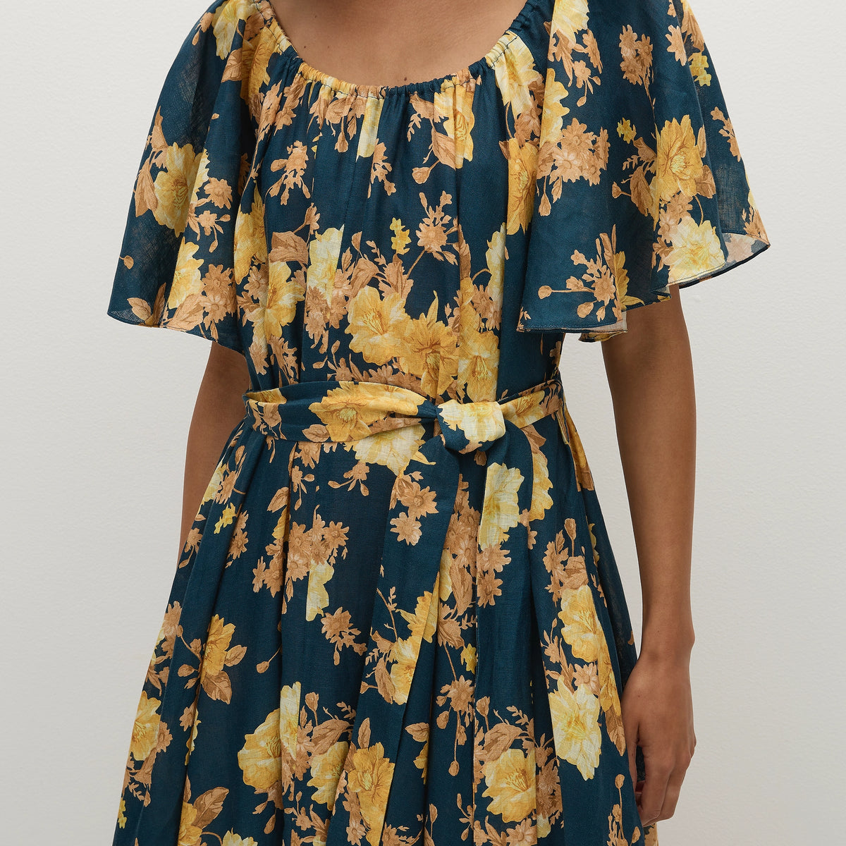 Belen Maxi Dress Nora Floral Navy