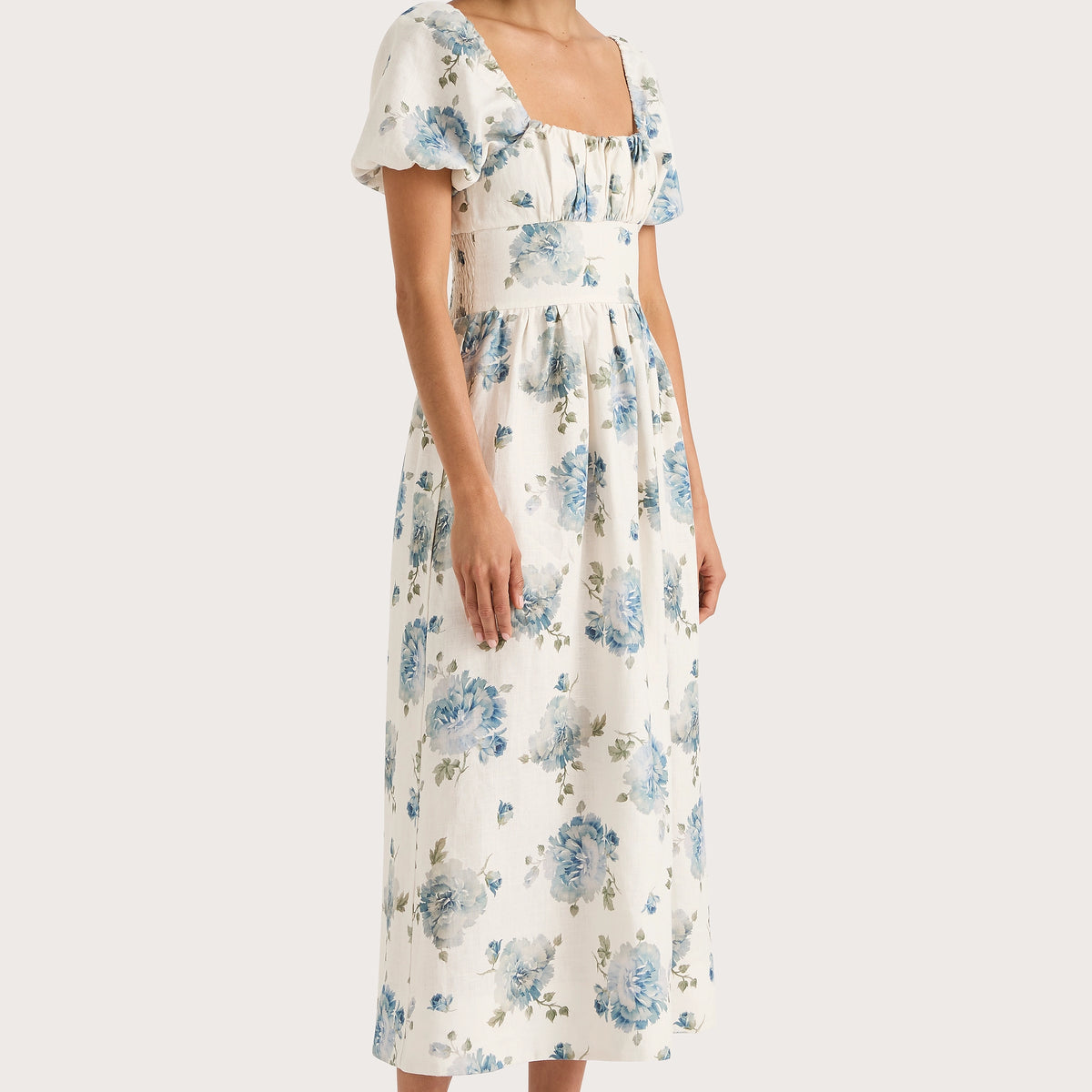 faithfull este midi dress Sanne Midi Dress: Elegance in Signature Linen