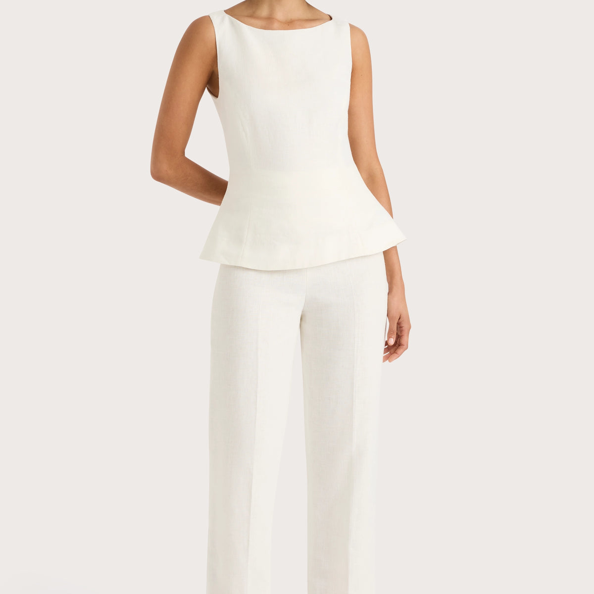 Anna Basic Top - Optical White main image 1