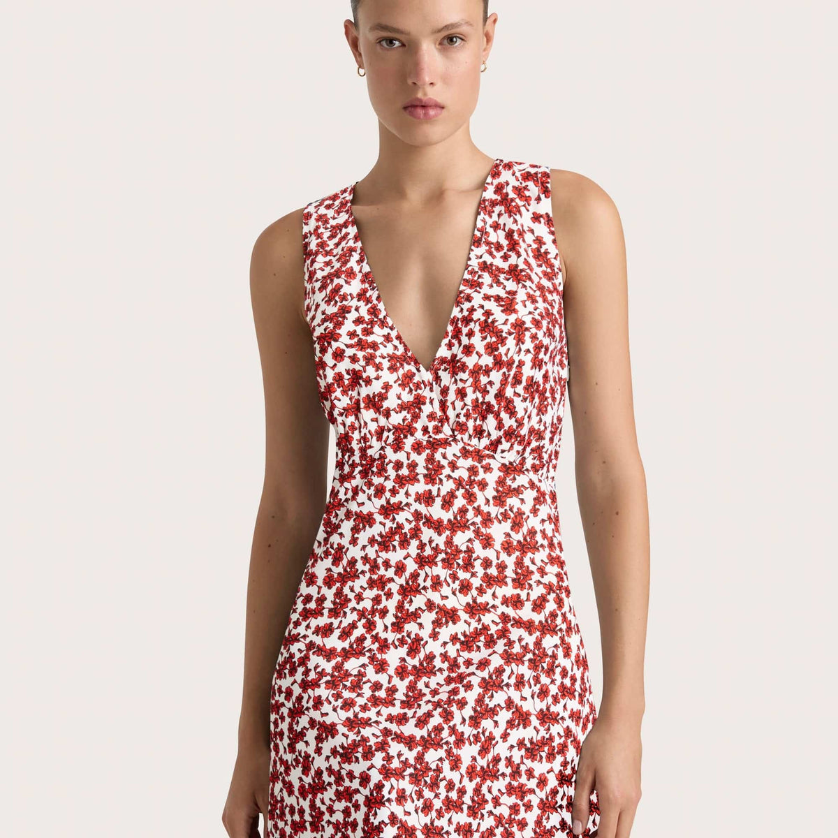 Jardin Midi Dress Leilani Red - Final Sale Faithfull the Brand Jardin Midi Dress Leilani Red - Final Sale Faithfull the Brand