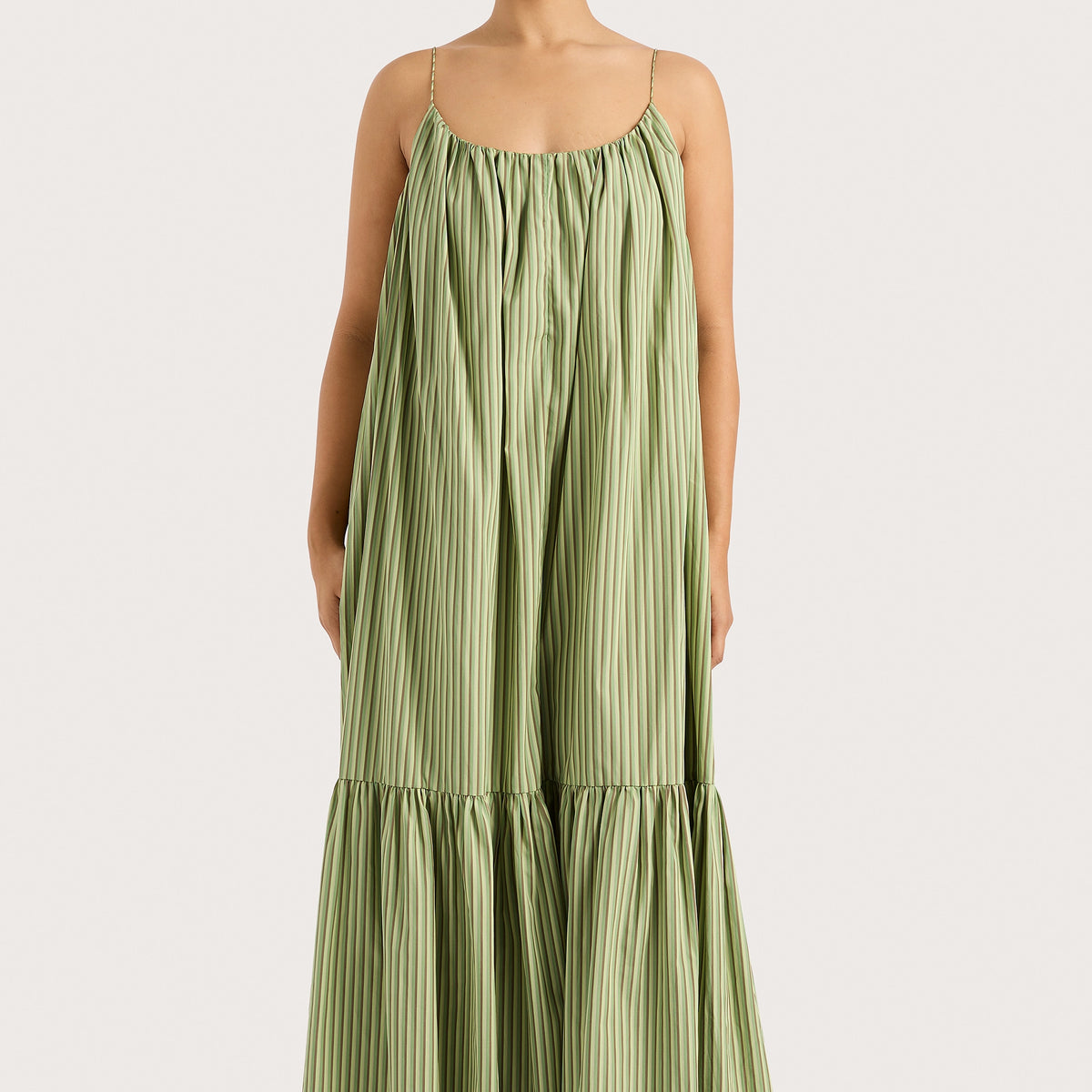 Elodie Maxi Dress Green Stripe - Final Sale – Faithfull the