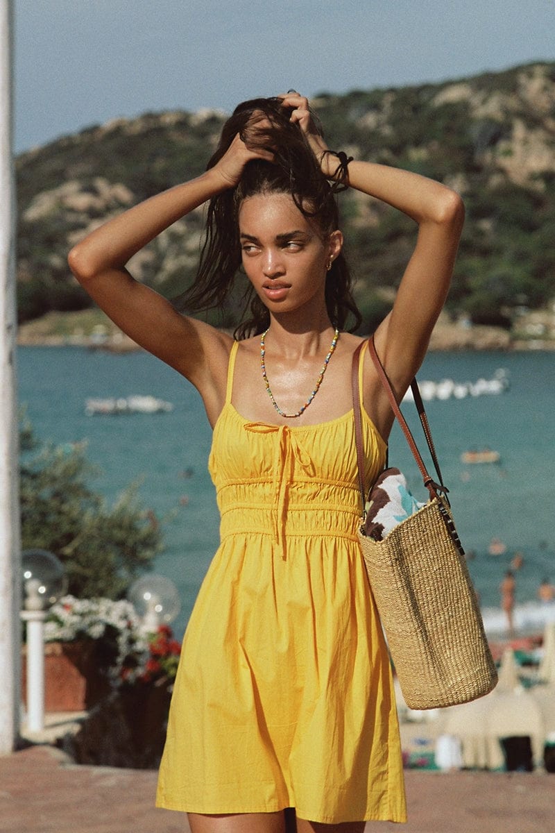Alboa Mini Dress Citrus Faithfull The Brand Faithfull the Brand