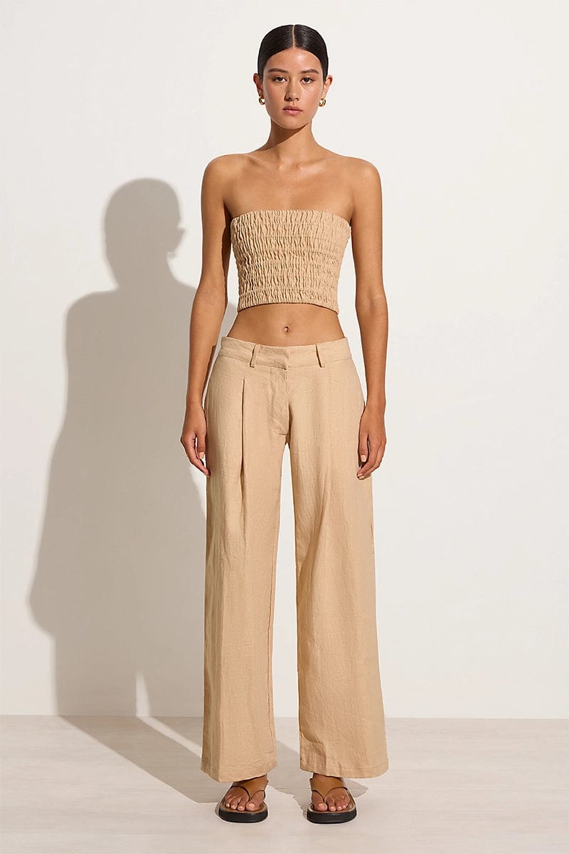 Linen Jules pant in fog – Cloth & Crown