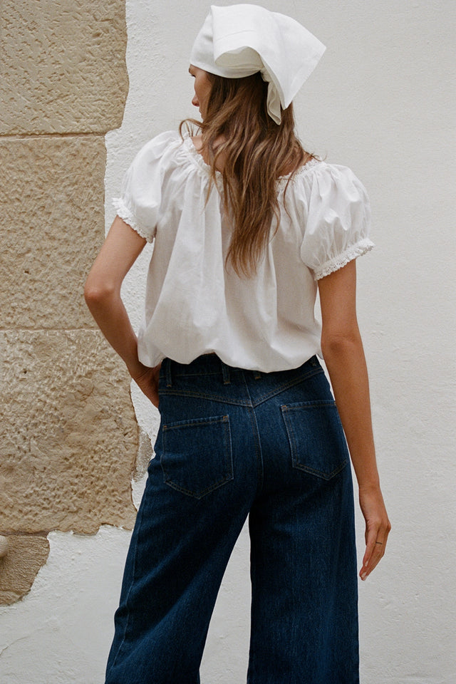 Quinta Wide Jean Dark Indigo