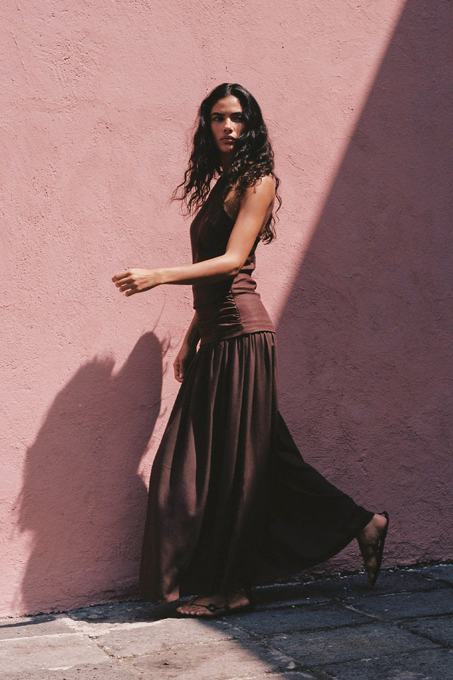 faithfull the brand brown dress Faithfull The Brand