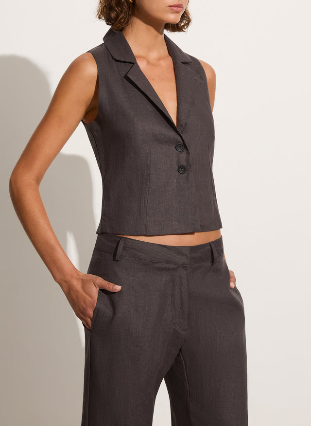 Gabriel Top Charcoal - Final Sale