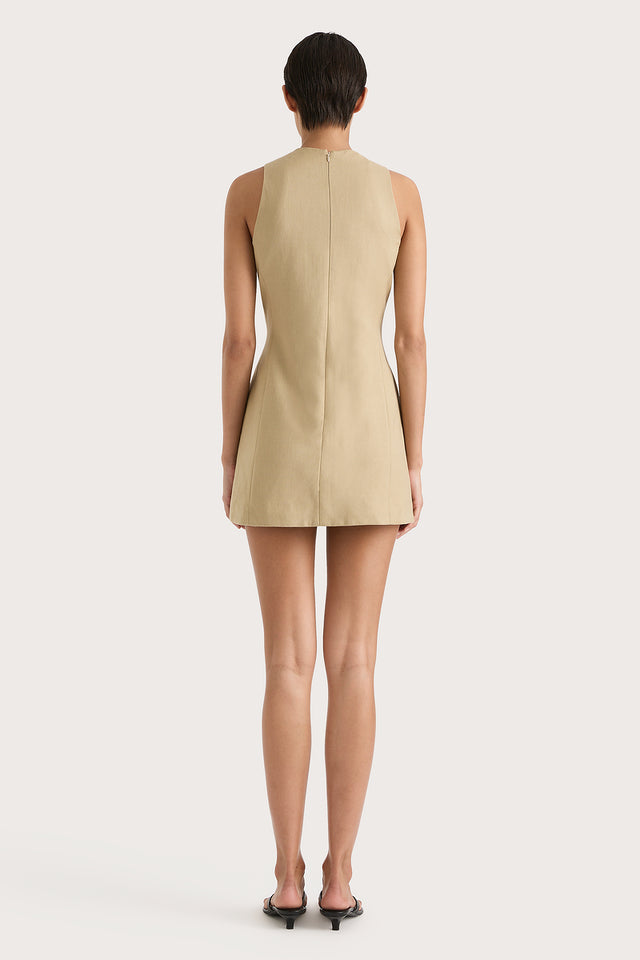 Eveline Mini Dress Caramel - Final Sale