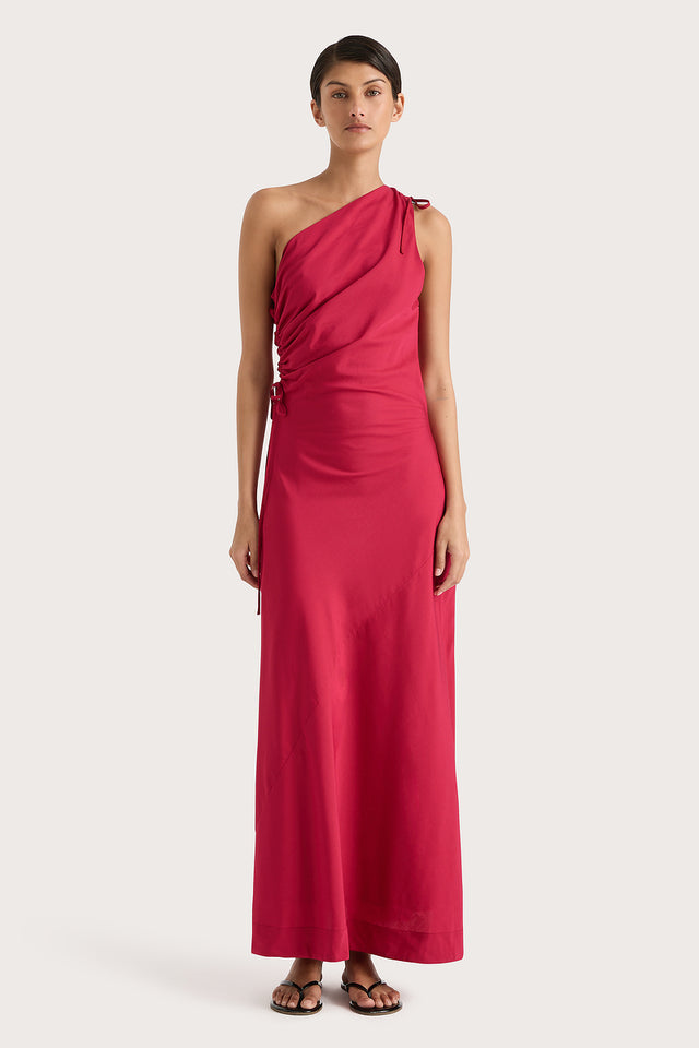 Laureles Maxi Dress Raspberry - Final Sale