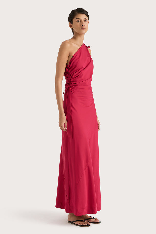Laureles Maxi Dress Raspberry - Final Sale