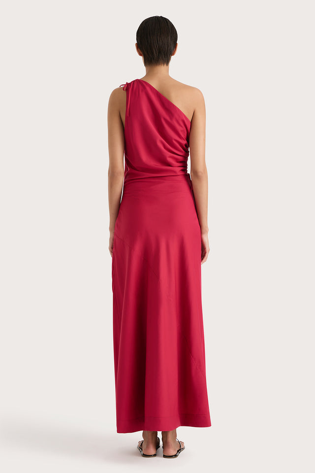 Laureles Maxi Dress Raspberry - Final Sale