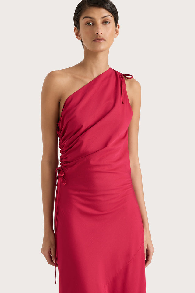 Laureles Maxi Dress Raspberry - Final Sale