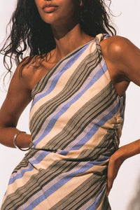 Marga Mini Dress Marine Stripe