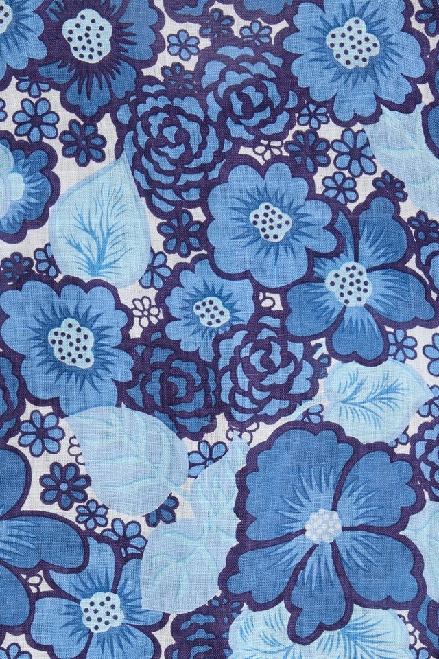 Los Cinco Maxi Dress La Mira Floral Blue