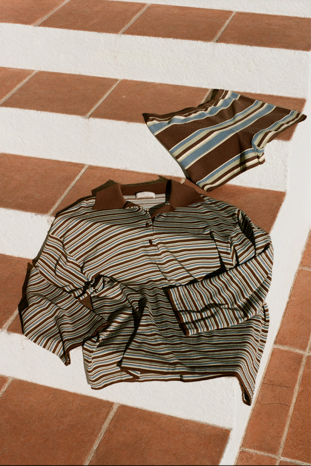 Playa Mini Short La Palma Stripe Carob