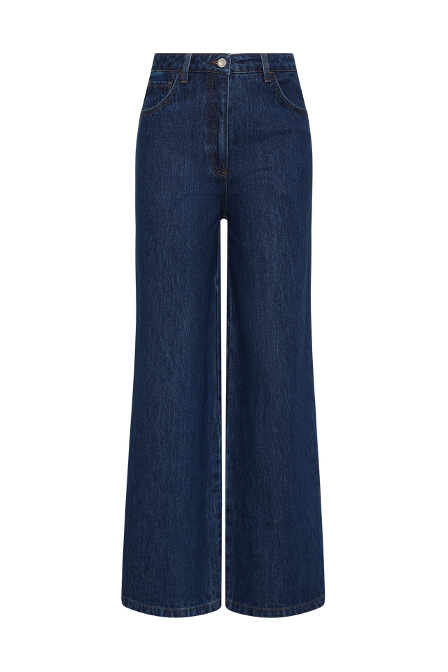 Quinta Wide Jean Dark Indigo