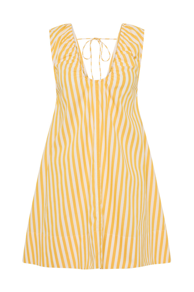 Pedrera Mini Dress Orozco Stripe Mustard