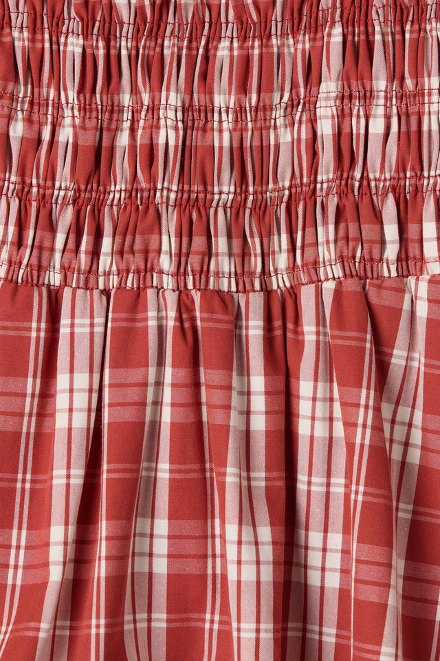 Janne Top Ines Check Terra Rosso