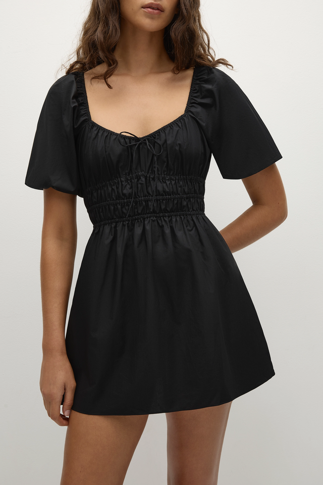 Sophia Mini Dress Black - Faithfull the Brand INT Sophia Mini Dress Black - Faithfull the Brand INT