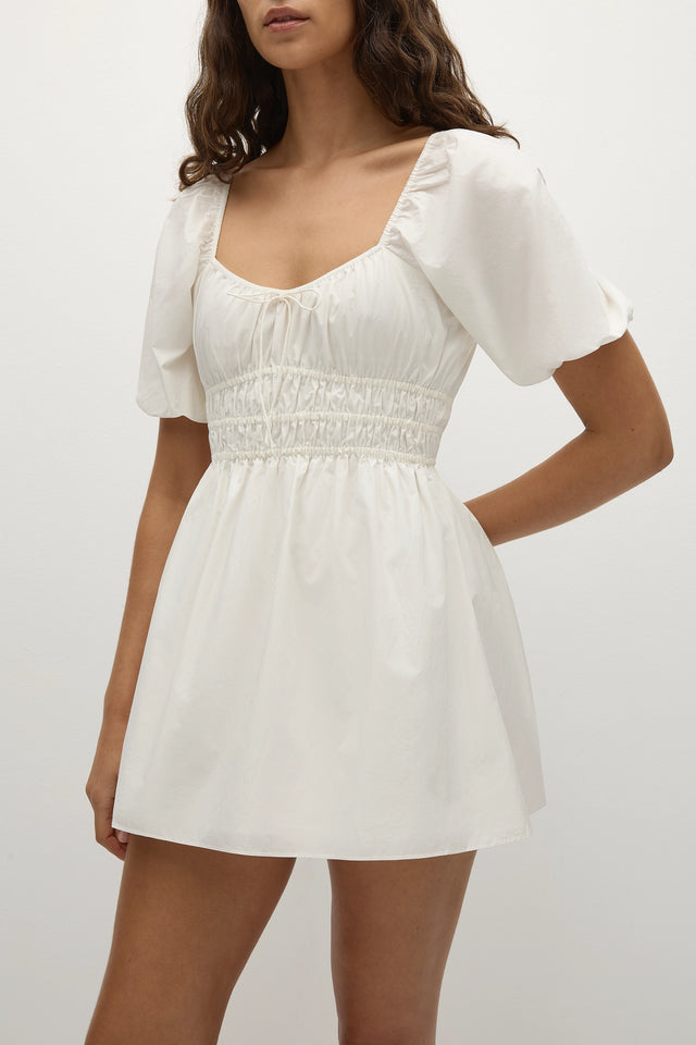 Sophia Mini Dress White - Faithfull the Brand INT Sophia Mini Dress White - Faithfull the Brand INT