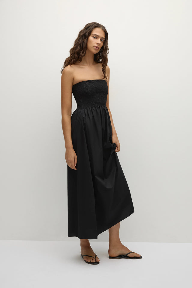 Jamie Midi Dress Black