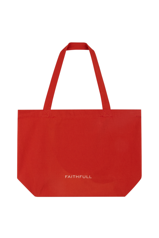Canvas Tote Bag Dusty Tomato