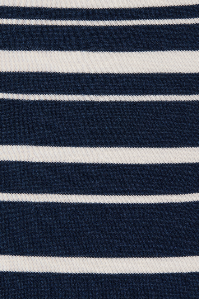 axel maxi dress accordion stripe cream navy Axel Maxi Dress Accordion Stripe Cream Navy