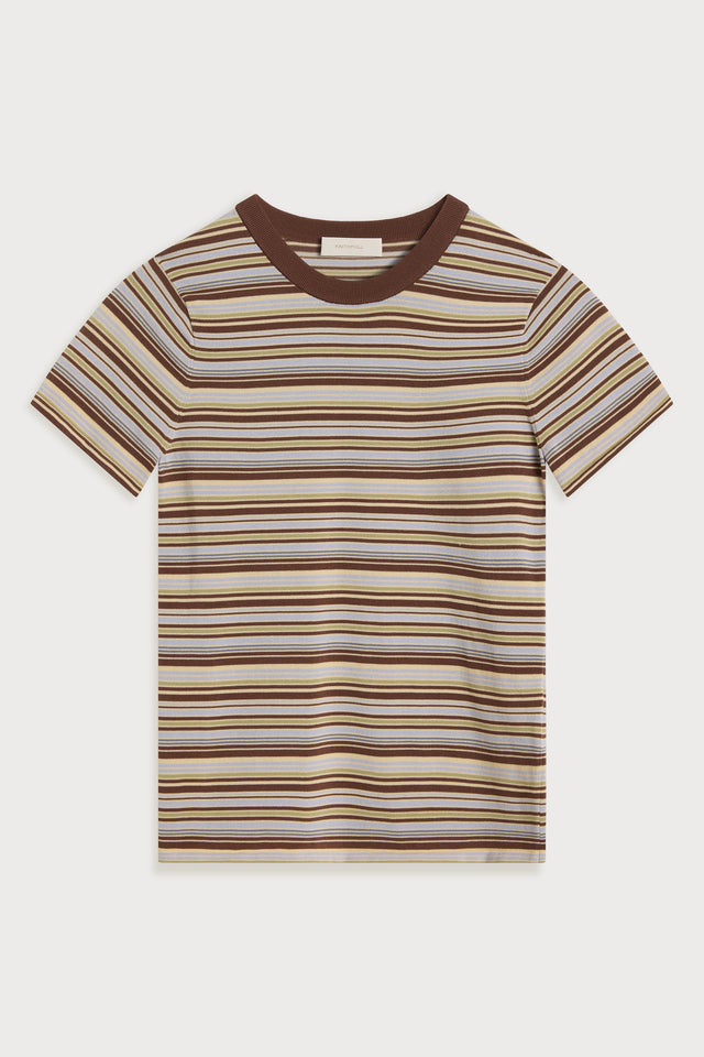 Leandra T-Shirt Canaria Stripe Carob