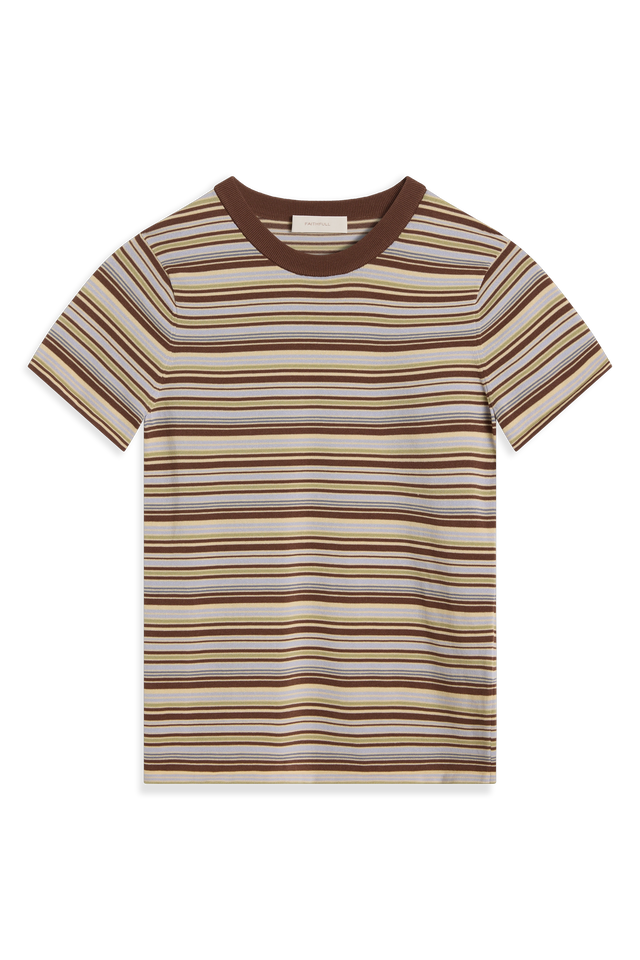 Leandra T-Shirt Canaria Stripe Carob