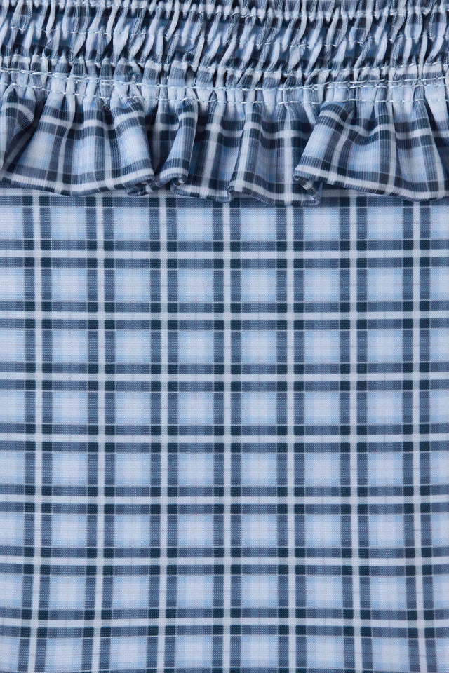 Esterel Bikini Bottom Vintage Blue Check