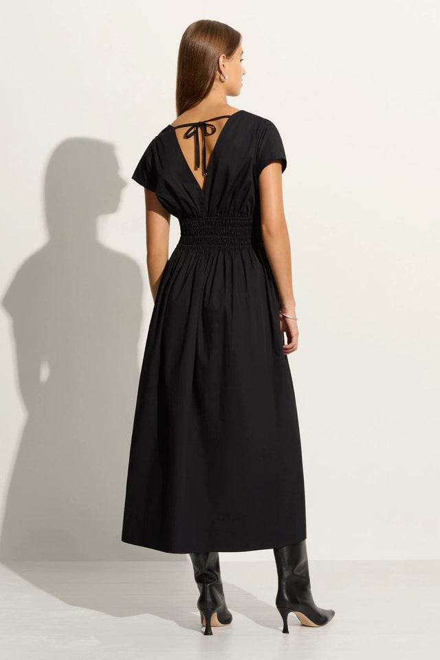 Agnes Midi Dress Black (Exclusive)