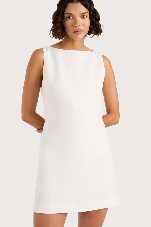 Faithfull | Women's Kelly Mini Dress White | XL Faithfull | Women's Kelly Mini Dress White | XL