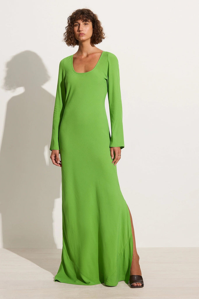 Apple green top maxi dress