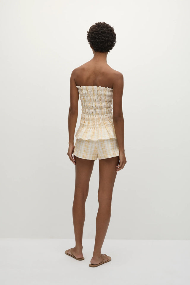 Lila Mini Shorts Piato Check - Final Sale