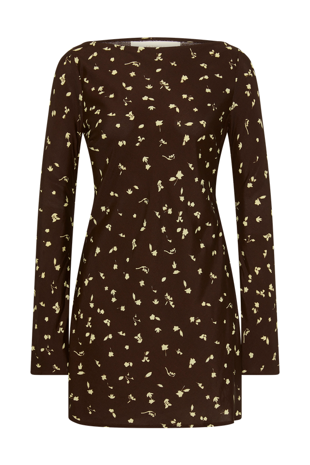 Lilou Mini Dress Clover Brown