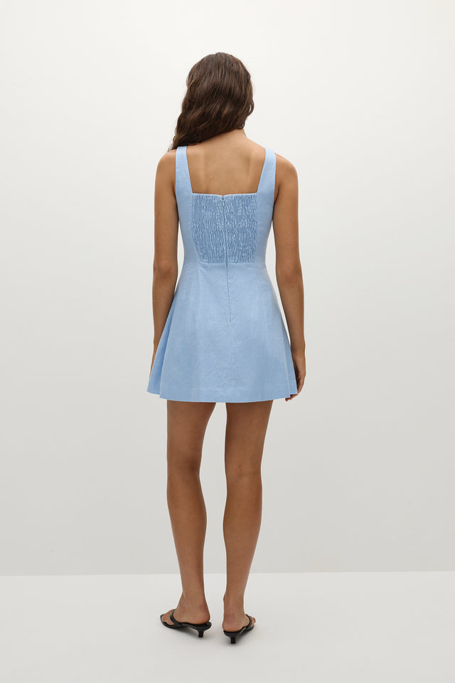 Felice Mini Dress Mineral Blue