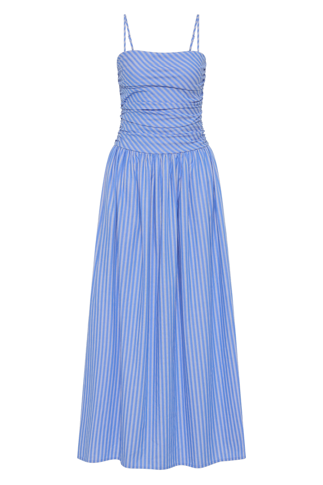 Portlligat Maxi Dress Joao Stripe Azulejo Blue